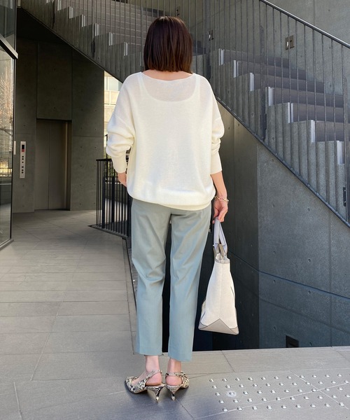 RIVE DROITE（リヴドロワ）の「インスリットパンツ（その他パンツ・レディース・ベージュ/オフホワイト/ミント/ネイビー/ブラック・38/36）」の20枚目の写真