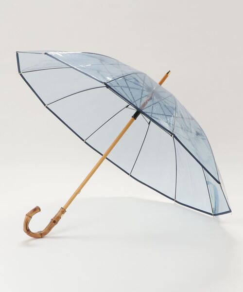 Traditional Weatherwear(トラディショナルウェザーウェア)の「【TRADITIONAL WEATHERWEAR/トラディショナルウェザーウエア】BAMBOO CLEAR UMBRELLA(長傘・レディース・チャコールグレー/クリア/ブラウン/グリーン/ブルー・FREE)」の4枚目の写真