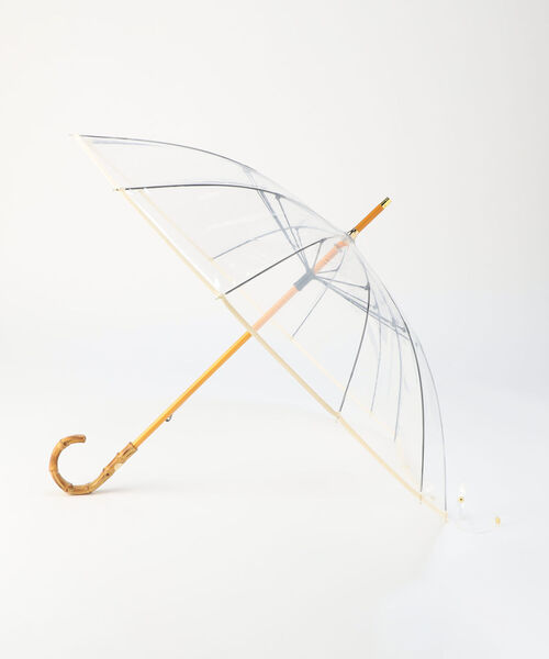 Traditional Weatherwear(トラディショナルウェザーウェア)の「【TRADITIONAL WEATHERWEAR/トラディショナルウェザーウエア】BAMBOO CLEAR UMBRELLA(長傘・レディース・チャコールグレー/クリア/ブラウン/グリーン/ブルー・FREE)」の5枚目の写真