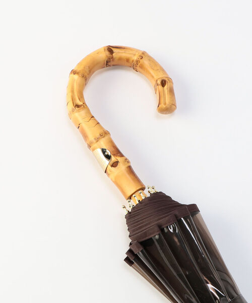 Traditional Weatherwear(トラディショナルウェザーウェア)の「【TRADITIONAL WEATHERWEAR/トラディショナルウェザーウエア】BAMBOO CLEAR UMBRELLA(長傘・レディース・チャコールグレー/クリア/ブラウン/グリーン/ブルー・FREE)」の7枚目の写真