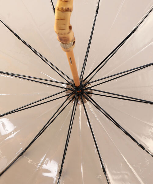 Traditional Weatherwear(トラディショナルウェザーウェア)の「【TRADITIONAL WEATHERWEAR/トラディショナルウェザーウエア】BAMBOO CLEAR UMBRELLA(長傘・レディース・チャコールグレー/クリア/ブラウン/グリーン/ブルー・FREE)」の10枚目の写真
