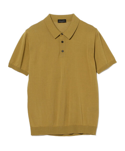 ROBERTO COLLINA（ロベルトコリーナ）の「ROBERTO COLLINA / ショートスリーブ ニットポロ（ポロシャツ・メンズ・ブラック/オリーブ/ブルー・46/48/44）」の14枚目の写真