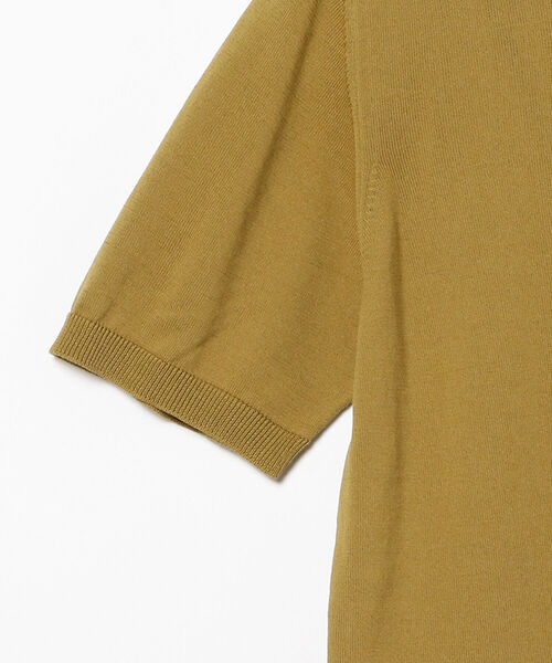 ROBERTO COLLINA（ロベルトコリーナ）の「ROBERTO COLLINA / ショートスリーブ ニットポロ（ポロシャツ・メンズ・ブラック/オリーブ/ブルー・46/48/44）」の16枚目の写真