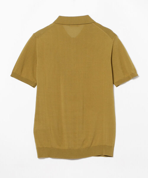 ROBERTO COLLINA（ロベルトコリーナ）の「ROBERTO COLLINA / ショートスリーブ ニットポロ（ポロシャツ・メンズ・ブラック/オリーブ/ブルー・46/48/44）」の7枚目の写真