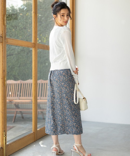 fifth（フィフス）の「【9周年記念】小花柄ウエストギャザーワンピース（ワンピース・レディース・ブラック/ブルー/アイボリー・M）」の16枚目の写真