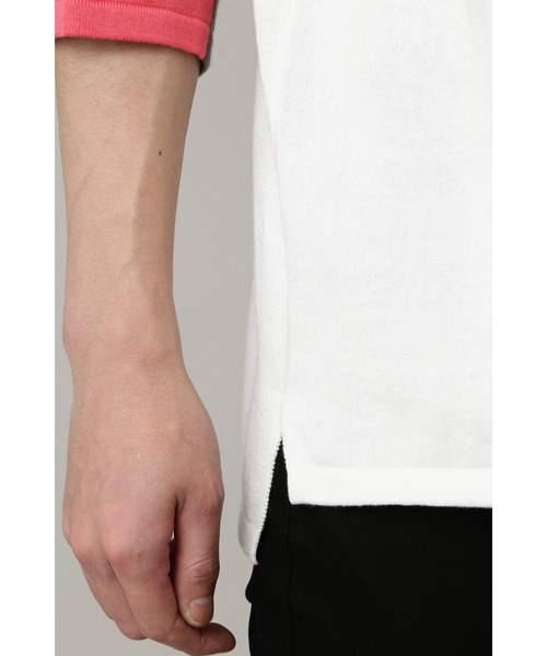 BLUE TORNADO（ブルートルネード）の「BLUE TORNADO∴BIGシルエット7分袖ラインニット（ニット/セーター・メンズ・ピンク・F）」の9枚目の写真