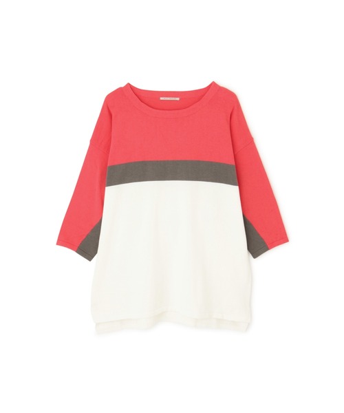 BLUE TORNADO（ブルートルネード）の「BLUE TORNADO∴BIGシルエット7分袖ラインニット（ニット/セーター・メンズ・ピンク・F）」の10枚目の写真