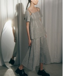 ファンシーツイードスラッシュドスカート / Fancy Tweed Slashed Waist Skirt