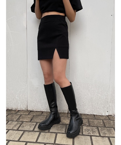 ENVYM（アンビー）の「スリットポンチミニＳＫ（スカート・レディース・ブラック・FREE）」の11枚目の写真