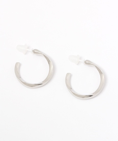 GLOBAL WORK(グローバルワーク)の「MADE IN JAPAN/セラミックフープピアス/280452(ピアス(両耳用)・レディース・ライトグレー/グレー系その他/ライトイエロー/ゴールド系その他・FREE)」の1枚目の写真