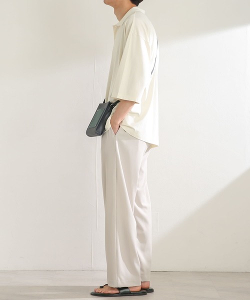 SENSE OF PLACE by URBAN RESEARCH（センスオブプレイスバイアーバンリサーチ）の「『ユニセックス』エクストラルーズポロシャツ(5分袖)（ポロシャツ・メンズ・アイボリー/ブラック/グリーン/パープル・MEDIUM/LARGE）」の16枚目の写真