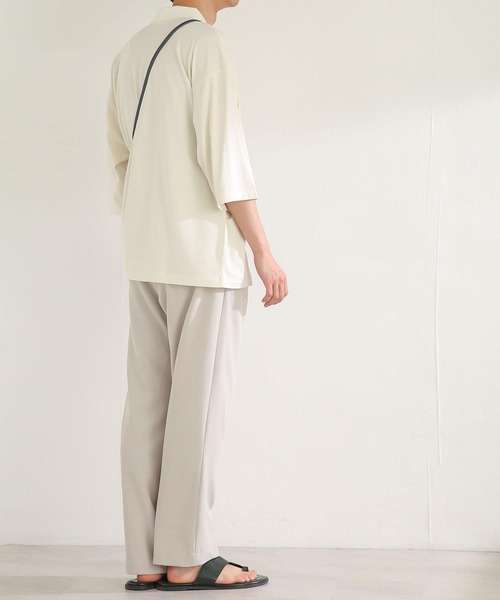 SENSE OF PLACE by URBAN RESEARCH（センスオブプレイスバイアーバンリサーチ）の「『ユニセックス』エクストラルーズポロシャツ(5分袖)（ポロシャツ・メンズ・アイボリー/ブラック/グリーン/パープル・MEDIUM/LARGE）」の17枚目の写真