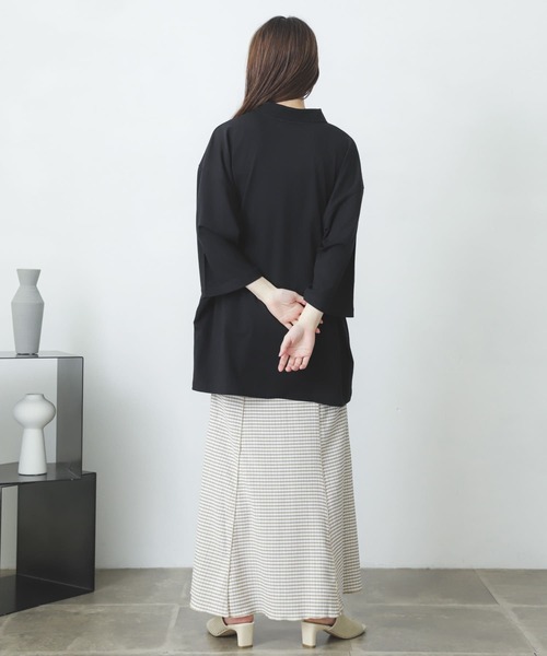 SENSE OF PLACE by URBAN RESEARCH（センスオブプレイスバイアーバンリサーチ）の「『ユニセックス』エクストラルーズポロシャツ(5分袖)（ポロシャツ・メンズ・アイボリー/ブラック/グリーン/パープル・MEDIUM/LARGE）」の20枚目の写真