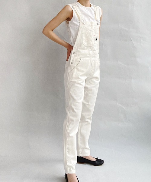 Carhartt WIP(カーハートダブリューアイピー)の「CARHARTT WIP W BIB OVERALL(サロペット/オーバーオール・レディース・ホワイト/ブラック・SMALL/MEDIUM)」の8枚目の写真