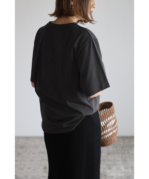 Bonjour Sagan(ボンジュールサガン)の「イーグルプリントTシャツ(Tシャツ/カットソー・レディース・チャコールグレー・FREE)」の5枚目の写真