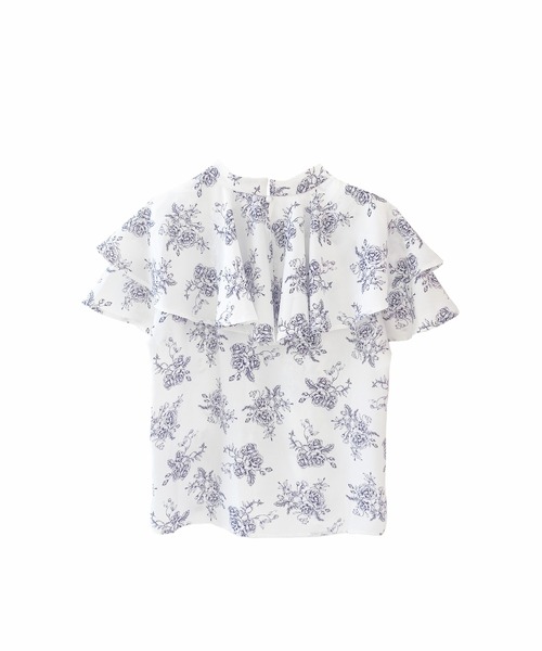 ANDGEEBEE（アンジービー）の「ビッグカラーフラワーブラウス（シャツ/ブラウス・レディース・ブルー/ネイビー・MEDIUM）」の17枚目の写真