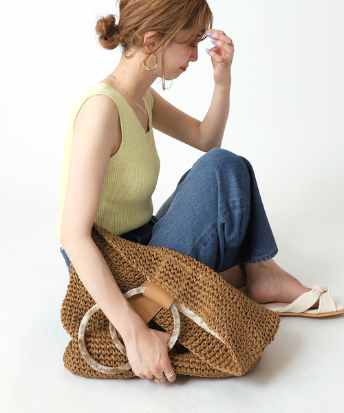 セール】ラージペーパーカゴBAG（かごバッグ）｜B.C STOCK（ベー