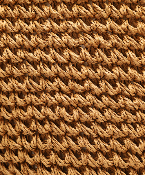 B.C STOCK（ベーセーストック）の「ラージペーパーカゴBAG（かごバッグ・レディース・ブラック/ベージュ・FREE）」の20枚目の写真