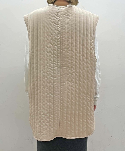 Omekashi（オメカシ）の「キルティングベスト（ベスト・レディース・ブラック/ベージュ/アイボリー・FREE）」の20枚目の写真