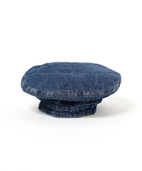 BEAMS BOY(ビームスボーイ)の「Decho × BEAMS BOY / 別注 デニム ベレー帽(ハンチング/ベレー帽・レディース・インディゴブルー・ONE SIZE)」の2枚目の写真