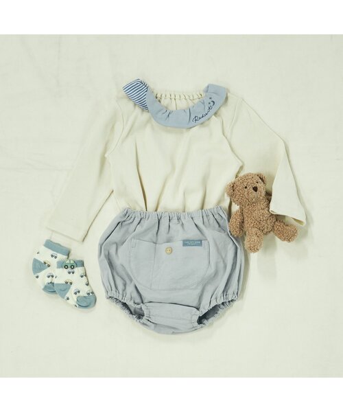 apres les cours(アプレレクール)の「コーデュロイブルマ(その他ベビーウェア・キッズ・ベージュ/その他3/サックスブルー/ネイビー・80)」の17枚目の写真