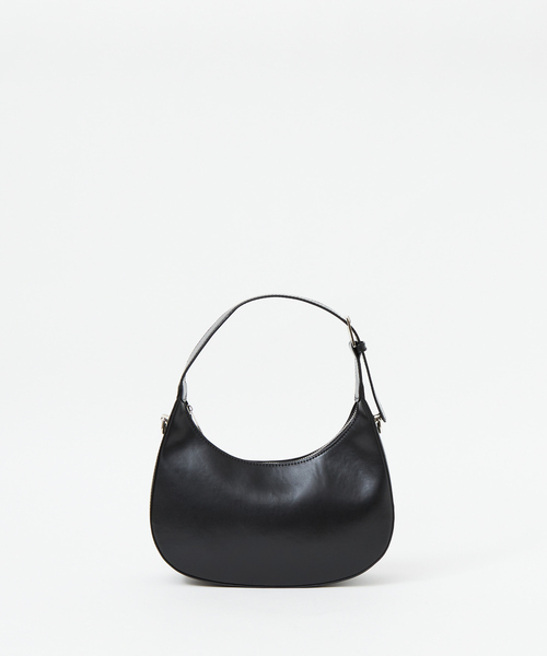 LOWELL things（ロウェル　シングス）の「●ハーフムーン2WAYショルダーミニバッグ/ホーボーバッグ（ショルダーバッグ・レディース・ブラック/ベージュ/グレイッシュブルー・フリー）」の7枚目の写真