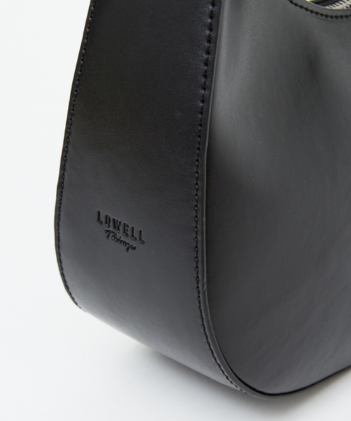 LOWELL things（ロウェル　シングス）の「●ハーフムーン2WAYショルダーミニバッグ/ホーボーバッグ（ショルダーバッグ・レディース・ブラック/ベージュ/グレイッシュブルー・フリー）」の8枚目の写真