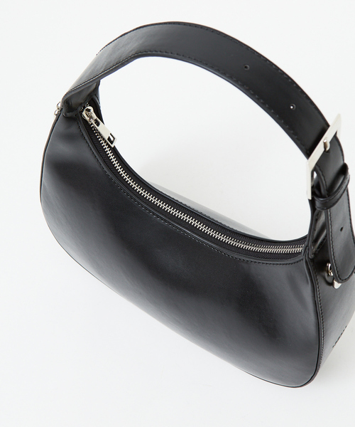 LOWELL things（ロウェル　シングス）の「●ハーフムーン2WAYショルダーミニバッグ/ホーボーバッグ（ショルダーバッグ・レディース・ブラック/ベージュ/グレイッシュブルー・フリー）」の19枚目の写真