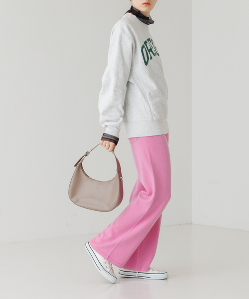 LOWELL things（ロウェル　シングス）の「●ハーフムーン2WAYショルダーミニバッグ/ホーボーバッグ（ショルダーバッグ・レディース・ブラック/ベージュ/グレイッシュブルー・フリー）」の9枚目の写真