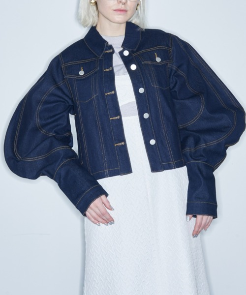 ANNE VALERIE HASH 変形デニムジャケット △USED△【Anne Valerie Hash】 変形デニムジャケット - TEKNOPOLICE