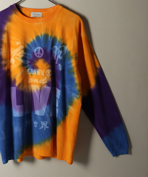 BED J.W. FORD(ベッドフォード)の「【BED J.W. FORD / ベッドフォード】Tyedye Long Sleeve T-shirt(Tシャツ/カットソー・メンズ・グリーン・X-SMALL/SMALL)」の4枚目の写真