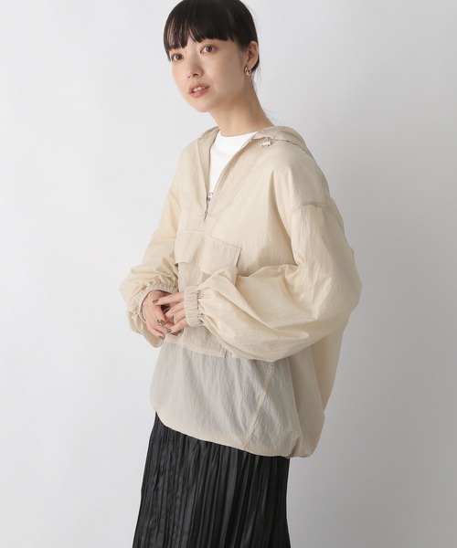 LOWRYS FARM(ローリーズファーム)の「シアーアノラックロングスリーブ 123091(シャツ/ブラウス・レディース・ブラック/ブラウン/アイボリー・FREE)」の2枚目の写真