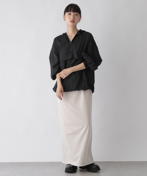 LOWRYS FARM(ローリーズファーム)の「シアーアノラックロングスリーブ 123091(シャツ/ブラウス・レディース・ブラック/ブラウン/アイボリー・FREE)」の10枚目の写真