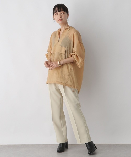 LOWRYS FARM(ローリーズファーム)の「シアーアノラックロングスリーブ 123091(シャツ/ブラウス・レディース・ブラック/ブラウン/アイボリー・FREE)」の17枚目の写真