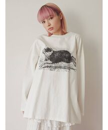merry jenny | Run dog long Tee(Tシャツ/カットソー)