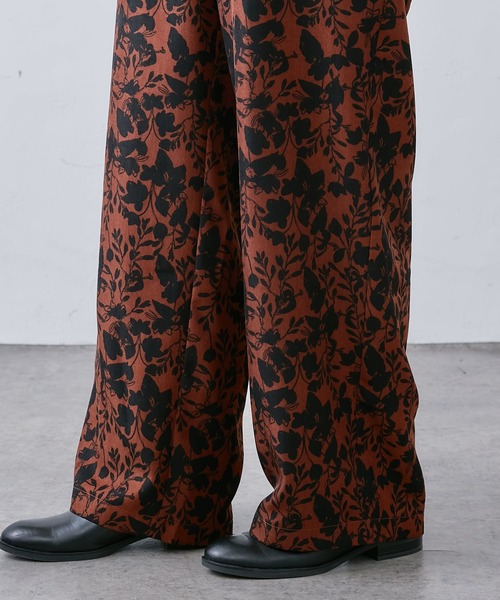 PUAL CE CIN(ピュアルセシン)の「花柄プリントパンツ(その他パンツ・レディース・ブラック/ベージュ・FREE)」の14枚目の写真