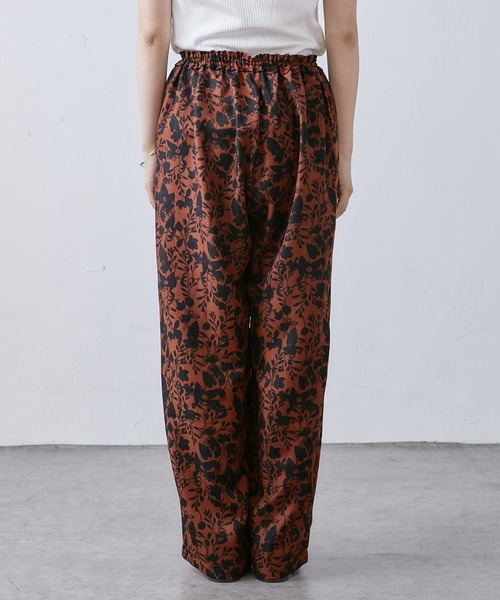 PUAL CE CIN(ピュアルセシン)の「花柄プリントパンツ(その他パンツ・レディース・ブラック/ベージュ・FREE)」の10枚目の写真