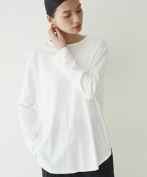 human woman | オーガニックコットンシャツテールカットソー(Tシャツ/カットソー)