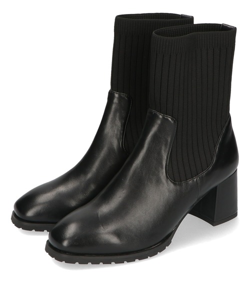 ORiental TRaffic（オリエンタルトラフィック）の「スクエアトゥニットヒールブーツ/21421（ブーツ・レディース・ブラック/ベージュ/レッド・LL/S/M/L/SS/3L）」の20枚目の写真