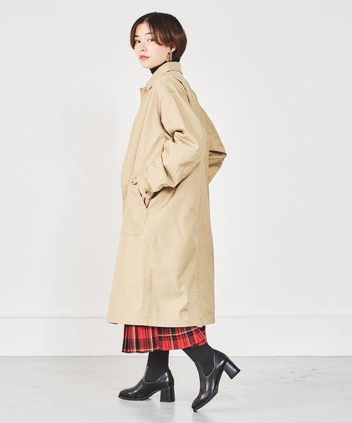 ORiental TRaffic（オリエンタルトラフィック）の「スクエアトゥニットヒールブーツ/21421（ブーツ・レディース・ブラック/ベージュ/レッド・LL/S/M/L/SS/3L）」の9枚目の写真