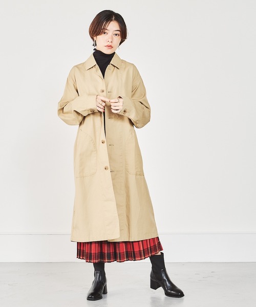 ORiental TRaffic（オリエンタルトラフィック）の「スクエアトゥニットヒールブーツ/21421（ブーツ・レディース・ブラック/ベージュ/レッド・LL/S/M/L/SS/3L）」の8枚目の写真