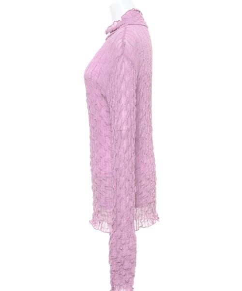 INGNI（イング）の「シアーウェーブメロウトップス（その他トップス・レディース・パープル/ブラック/オフホワイト・M）」の5枚目の写真