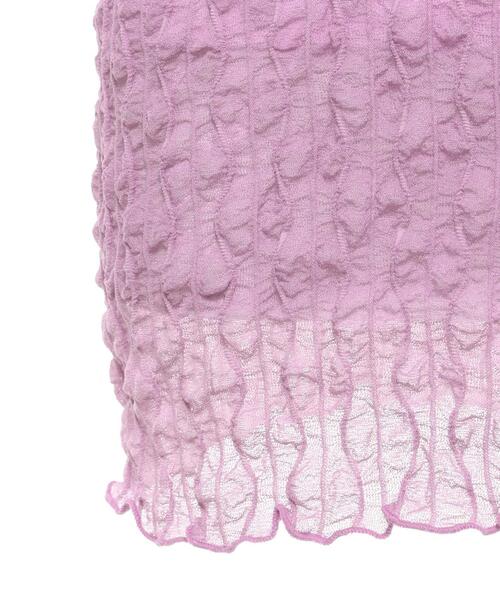 INGNI（イング）の「シアーウェーブメロウトップス（その他トップス・レディース・パープル/ブラック/オフホワイト・M）」の9枚目の写真