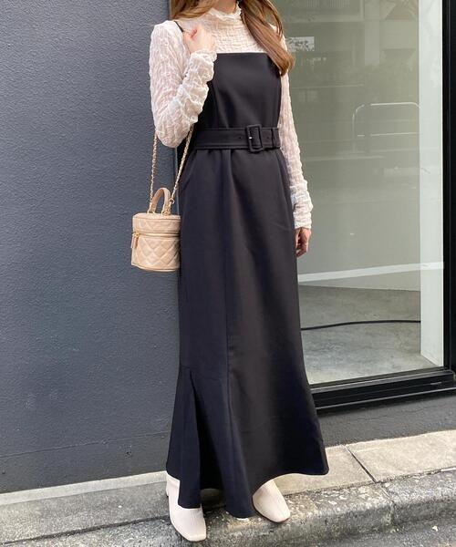 INGNI（イング）の「シアーウェーブメロウトップス（その他トップス・レディース・パープル/ブラック/オフホワイト・M）」の12枚目の写真