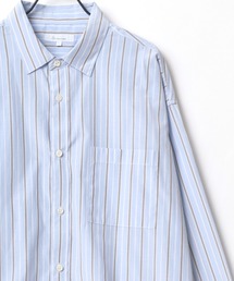 Lazar（ラザル）の「別注 Oversize Broad Stripe Regular Collar Shirt/オーバーサイズ ブロード ストライプ レギュラーカラーシャツ（シャツ/ブラウス・メンズ）」