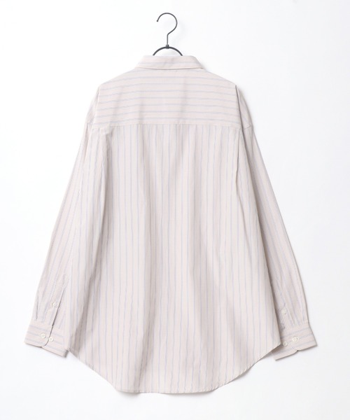 Lazar(ラザル)の「別注 Oversize Broad Stripe Regular Collar Shirt/オーバーサイズ ブロード ストライプ レギュラーカラーシャツ(シャツ/ブラウス・メンズ・ブルー系その他2/ブルー系その他/ベージュ系その他/ブルー系その他3・M/L)」の9枚目の写真