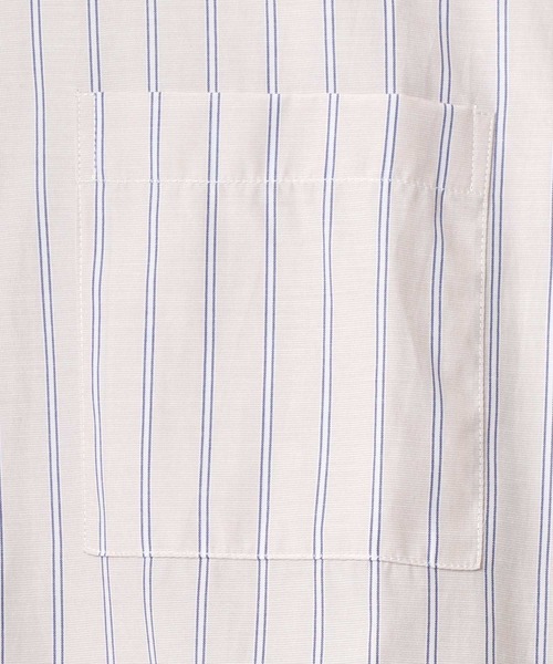 Lazar(ラザル)の「別注 Oversize Broad Stripe Regular Collar Shirt/オーバーサイズ ブロード ストライプ レギュラーカラーシャツ(シャツ/ブラウス・メンズ・ブルー系その他2/ブルー系その他/ベージュ系その他/ブルー系その他3・M/L)」の11枚目の写真
