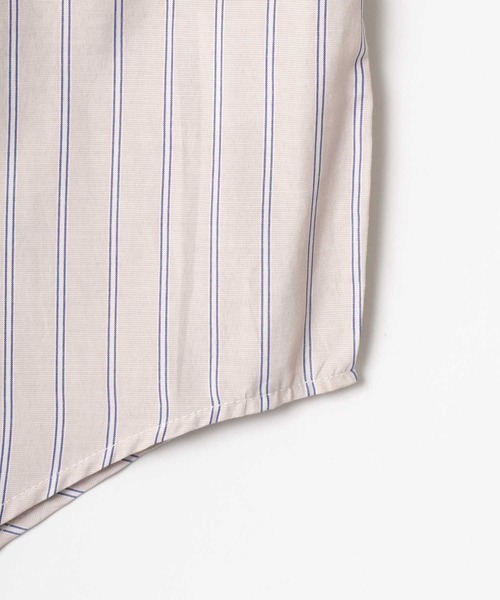 Lazar(ラザル)の「別注 Oversize Broad Stripe Regular Collar Shirt/オーバーサイズ ブロード ストライプ レギュラーカラーシャツ(シャツ/ブラウス・メンズ・ブルー系その他2/ブルー系その他/ベージュ系その他/ブルー系その他3・M/L)」の13枚目の写真