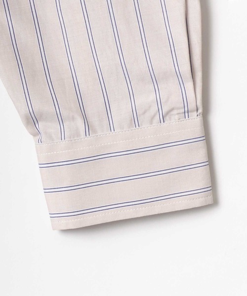 Lazar(ラザル)の「別注 Oversize Broad Stripe Regular Collar Shirt/オーバーサイズ ブロード ストライプ レギュラーカラーシャツ(シャツ/ブラウス・メンズ・ブルー系その他2/ブルー系その他/ベージュ系その他/ブルー系その他3・M/L)」の14枚目の写真