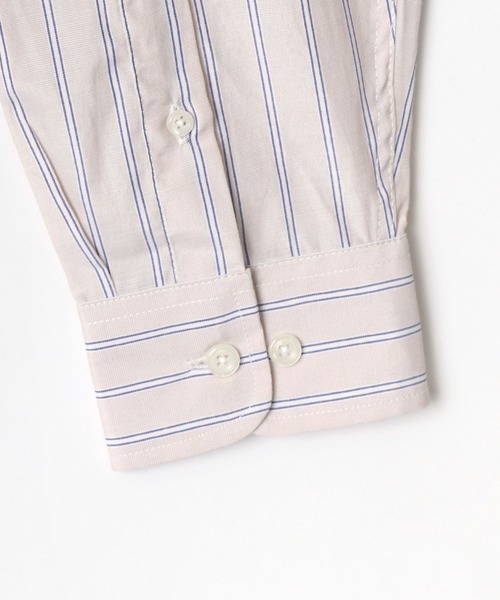 Lazar(ラザル)の「別注 Oversize Broad Stripe Regular Collar Shirt/オーバーサイズ ブロード ストライプ レギュラーカラーシャツ(シャツ/ブラウス・メンズ・ブルー系その他2/ブルー系その他/ベージュ系その他/ブルー系その他3・M/L)」の15枚目の写真